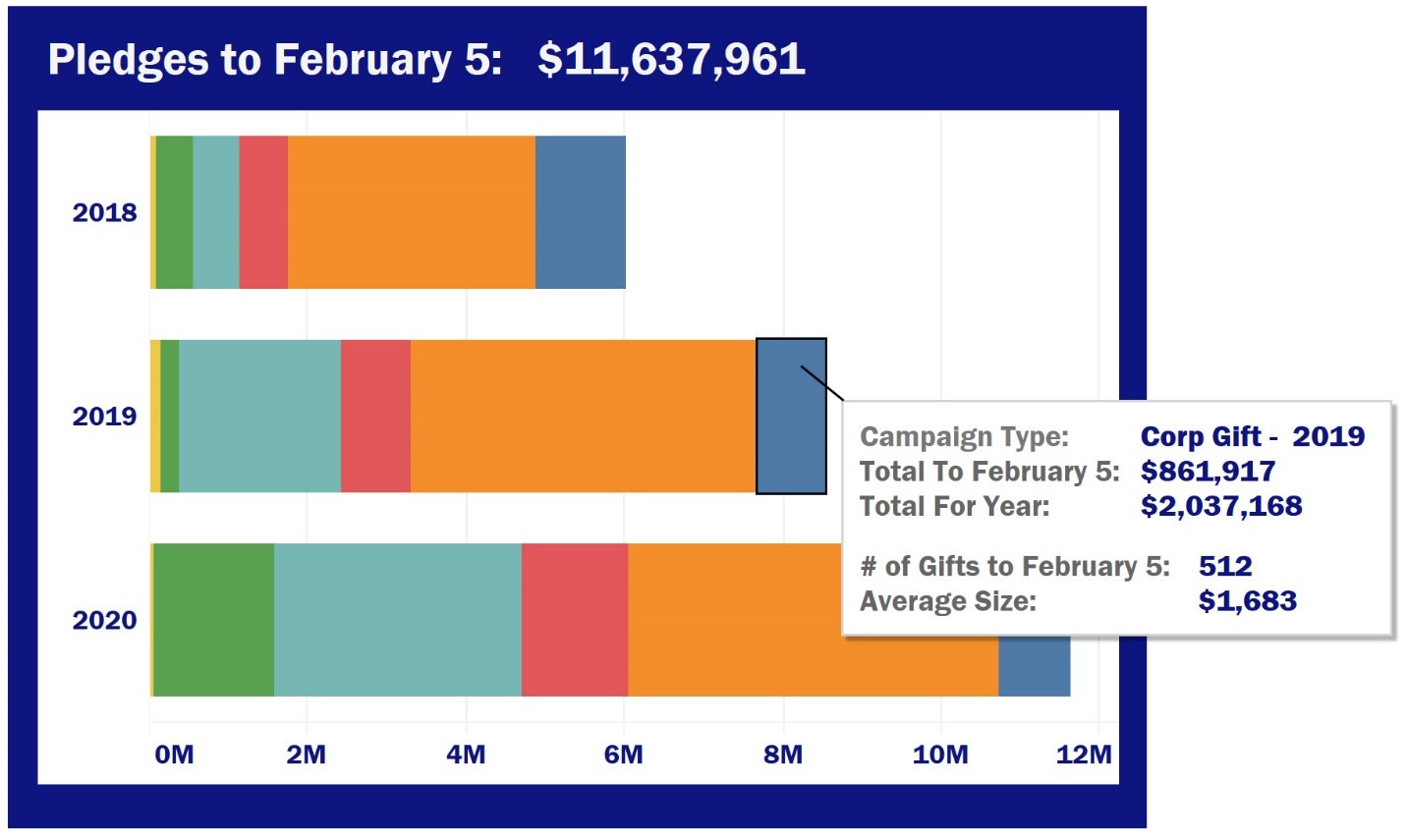 Pledges by Campaign Type